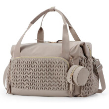 Large Capacity Waterproof Diaper Bag Tote with Pacifier Case and MultiCompartment Design