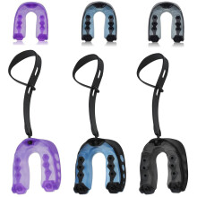 Youth Mouth Guard for Sports with Strap, Custom Fit Football Mouthguard Set, 3 PCS