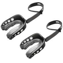 Sports Mouth Guard 2 Pack Black Boxing Mouthguards MultiSport Braces Protection for Adult Youth