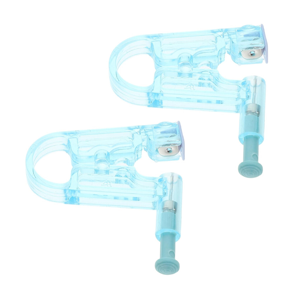 2pcs Disposable Ear Piercing Gun Kit Painless OneStep Ear Lobe Piercing for Adults and Kids