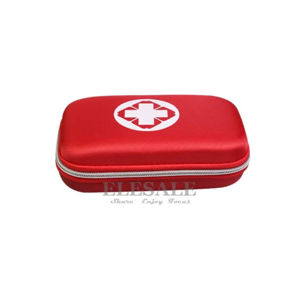 64 Piece First Aid Emergency Kit with Compact EVA Case for Car Travel, Home and Hiking