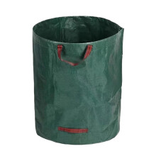 Garden Waste Bag 100L Large Capacity Heavy Duty Waterproof Foldable Reusable Green