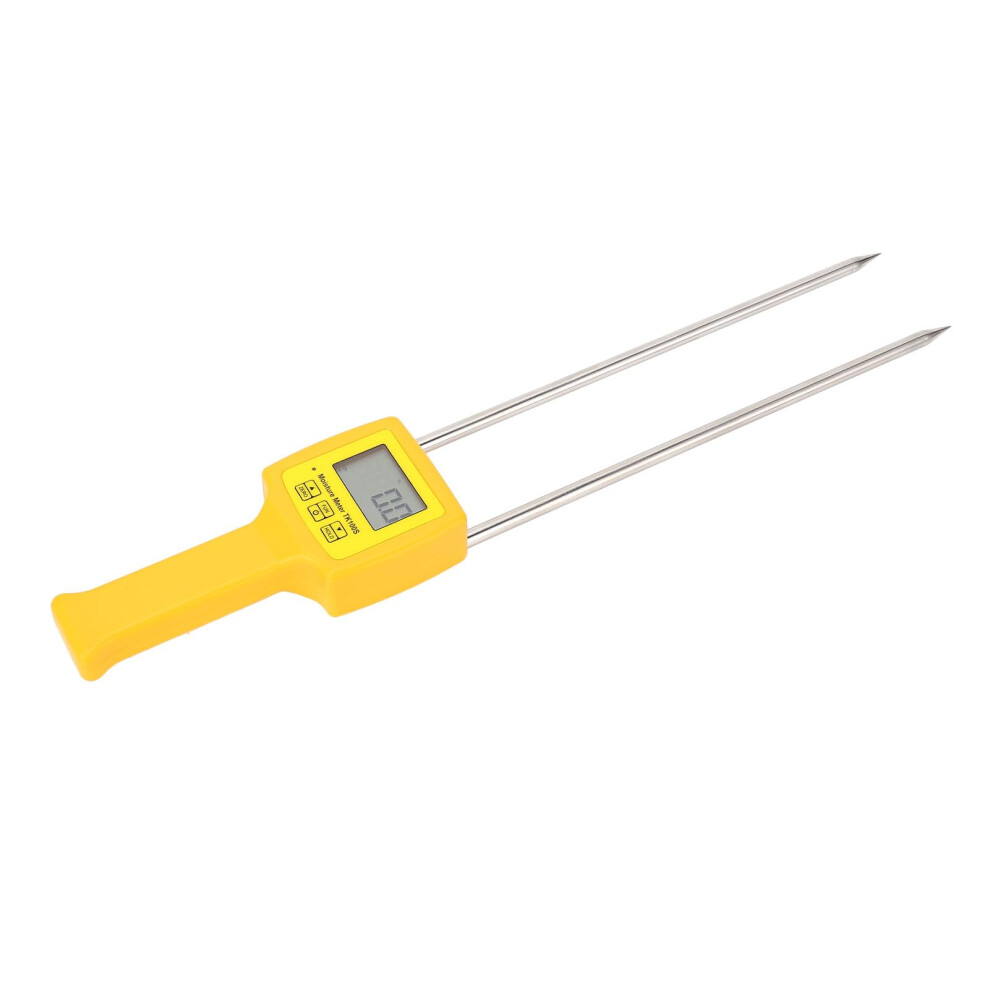Hay Humidity Tester, Backlit Digital Lcd Display Hay Bale Water Content Meter With Probe 9044945114034