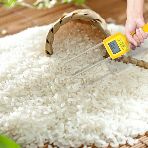 Hay Humidity Tester, Backlit Digital LCD Display Hay Bale Water Content Meter with Probe 1