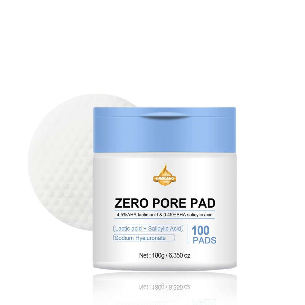 Exfoliating Toner Pads 100 PCS with AHA BHA DualSided Pore Minimizing Facial Care for All Skin