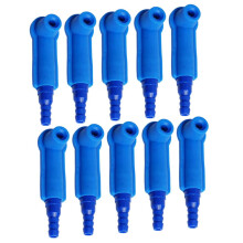 10pcs Blue Brake Bleeder Tool Connectors for Trucks and Cars Quick Fluid Change Durable Set