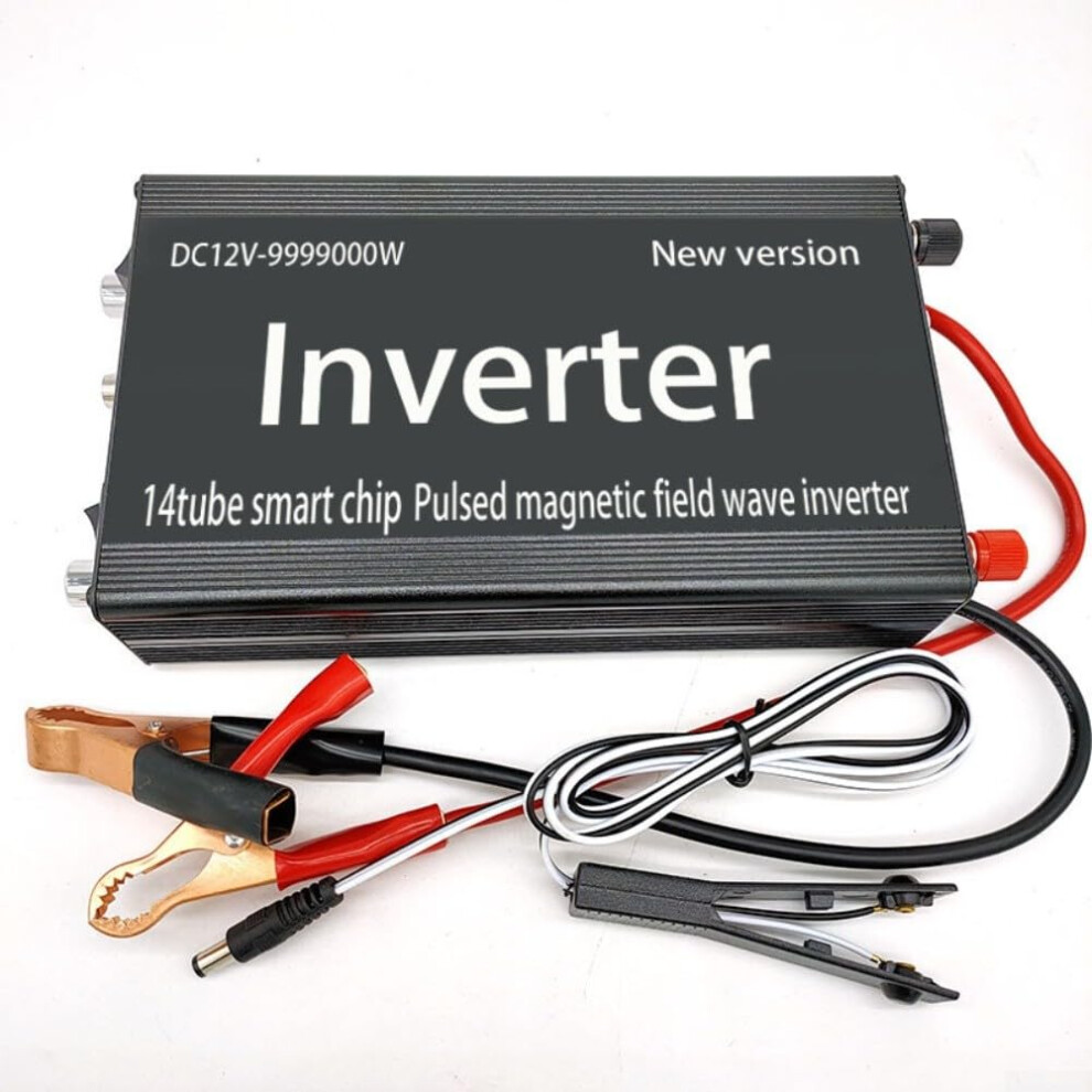 Power Inverter 12V To 220V Ac Voltage Converter 9999000W Cooling Fan Overload Protection Longterm Continuous Output 9174973539643