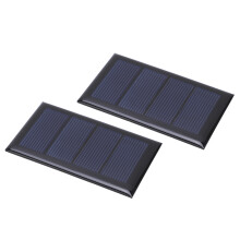 2 Stück 2V 210mA Mini-Polysilicium-Solarpanel 80x50mm für DIY-Projekte