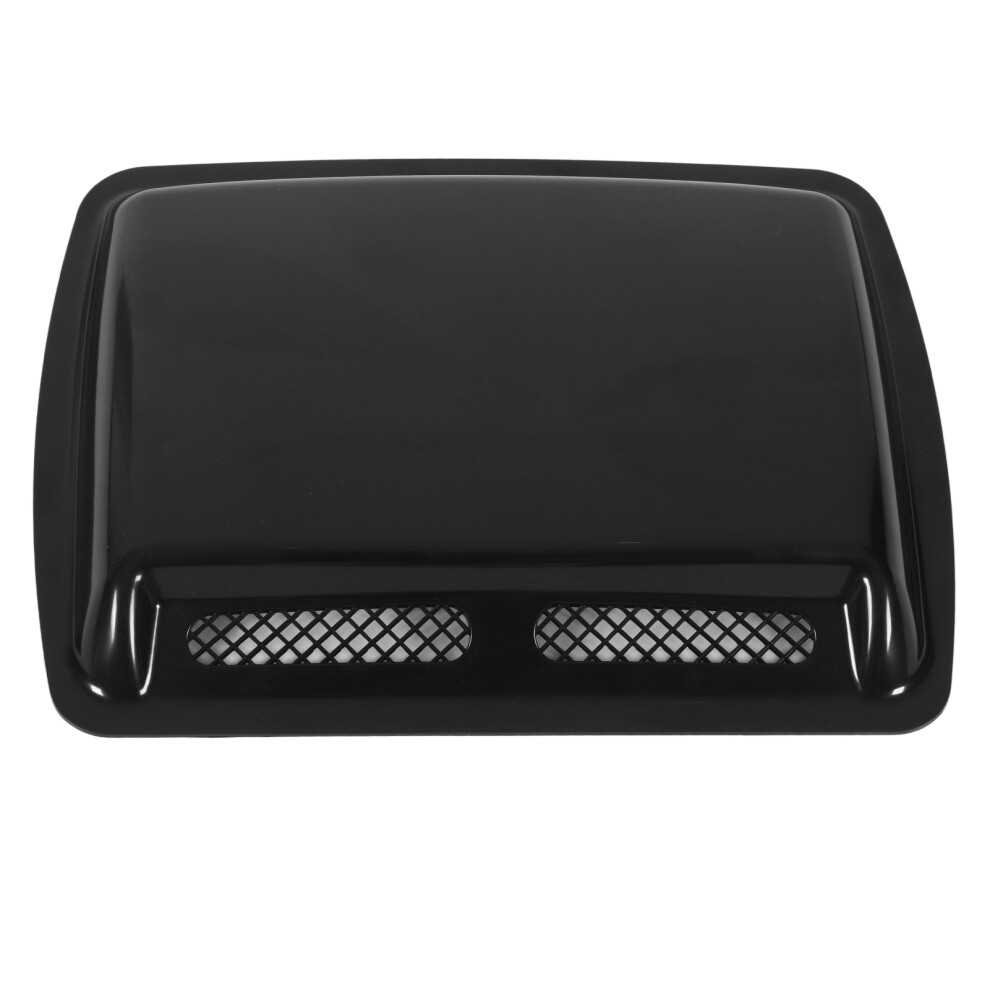 Glossy Hood Vent Bonnet Cover - Decorative Car Air Intake Upgrade Black 9361382319144