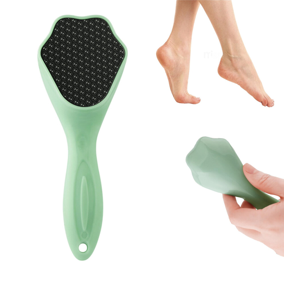 Foot Callus Remover Nano Glass Foot File for Hard Skin Removal Wet Dry Use Green Ergonomic Handle