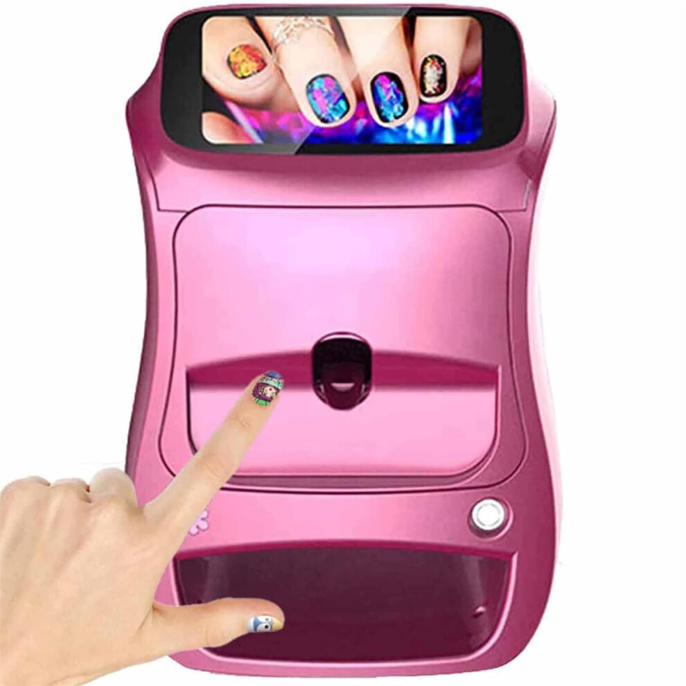 Smart Nail Art Printer with 2400dpi  Resolution, Dual LED Curing, Touchscreen Control for Salon and Home