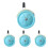 Stroller Wheels with Silent Rolling and 360 Smooth Steering for Baby Stroller Replacement 1