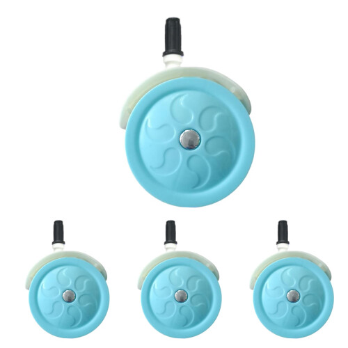 Stroller Wheels with Silent Rolling and 360 Smooth Steering for Baby Stroller Replacement