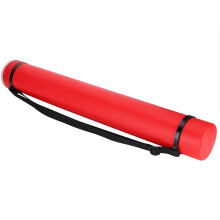 Adjustable Telescopic Drawing Storage Tube Waterproof Blueprint Carrying Case Red