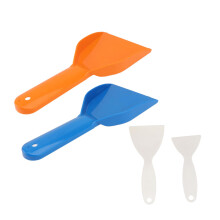 4pcs Refrigerator Ice Scraper Set with Ergonomic Grip for Fast Freezer Defrosting and Ice Removal