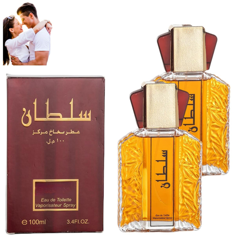 Gold Arab Men's Perfume Sultan Long Lasting Perfume Oil Elegant Arabian Fragrance Dubai Retro