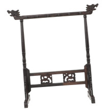 Calligraphy Brush Holder Stand with Hooks, Protects Brush Tips, Compact Desk Ink Brush Rack