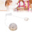 Miniature Dollhouse Chandelier 1:12 Plastic Metal, Replaceable Bulb 4