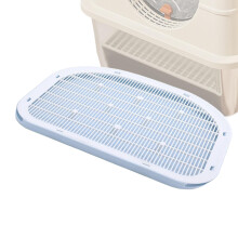 Cat Litter Mat Raised NonSlip Double Walkway Step with Easy Clean Surface for Pets Blue
