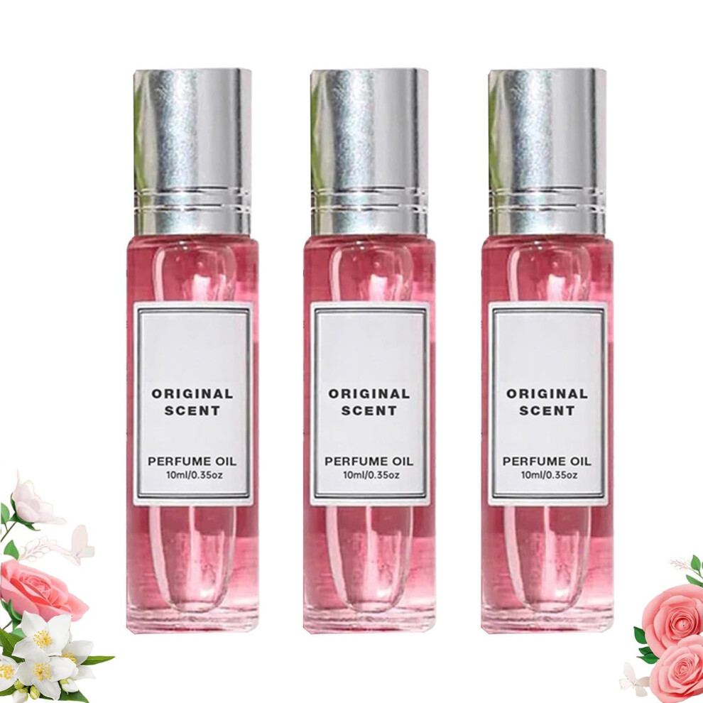 Pheromone Perfume for Women Roll On LongLasting Floral Essential Oil Scent 3 Piece Set