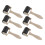 6pcs Rubber Brayer Roller Set for Printmaking Crafts with Even Ink Coverage and Ergonomic Grip 1