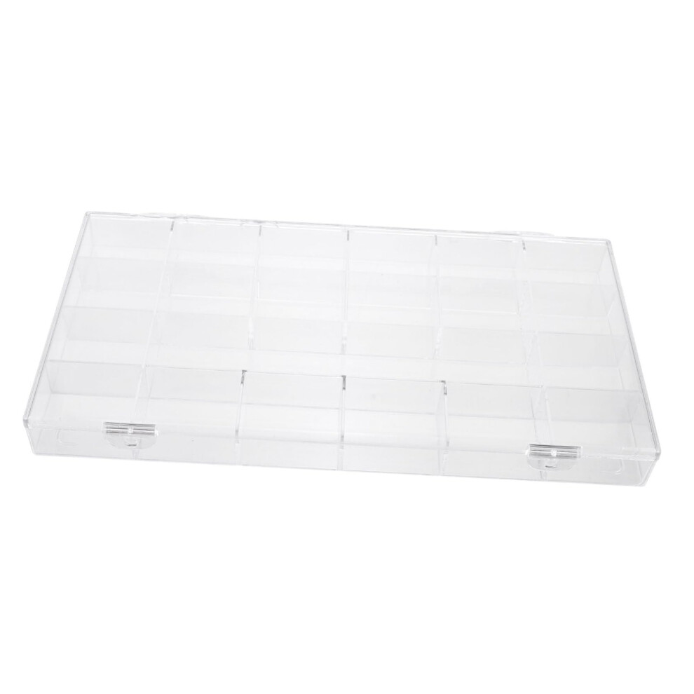 Nail Art Storage Tray Acrylic Organizer for False Nails Manicure Tools Salon and Craft Supplies