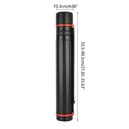 Telescoping Poster Storage Tube with Adjustable Length and Crush‑Resistant Document Carry Case 2