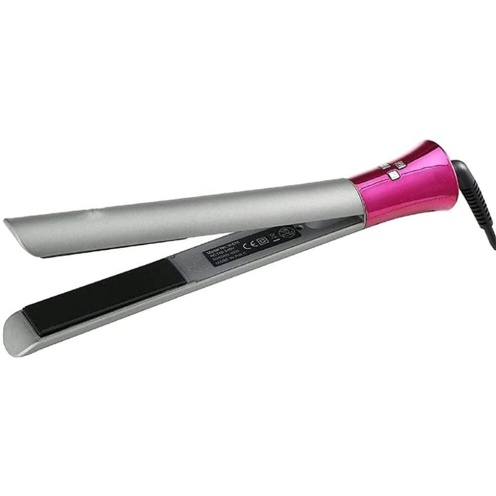 Hair Straightener and Curling Iron with Titanium Plates, Fast Heating, DualPurpose Styling Tool