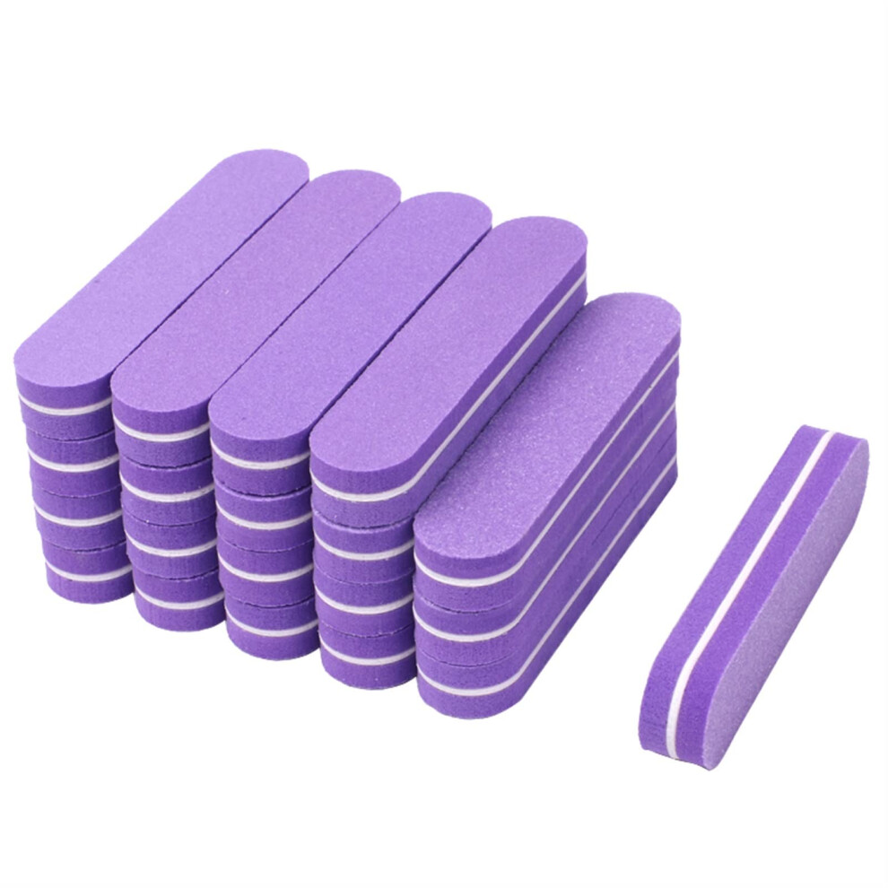 Mini Nail Files and 100/180 Grit Nail Buffer Block for Precise Shaping and SalonQuality Finish, 60pcs