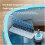 360 Spin Mop with Bucket, Microfiber Flat Floor Mop, Automatic Water Separation, 6pcs White Set 4