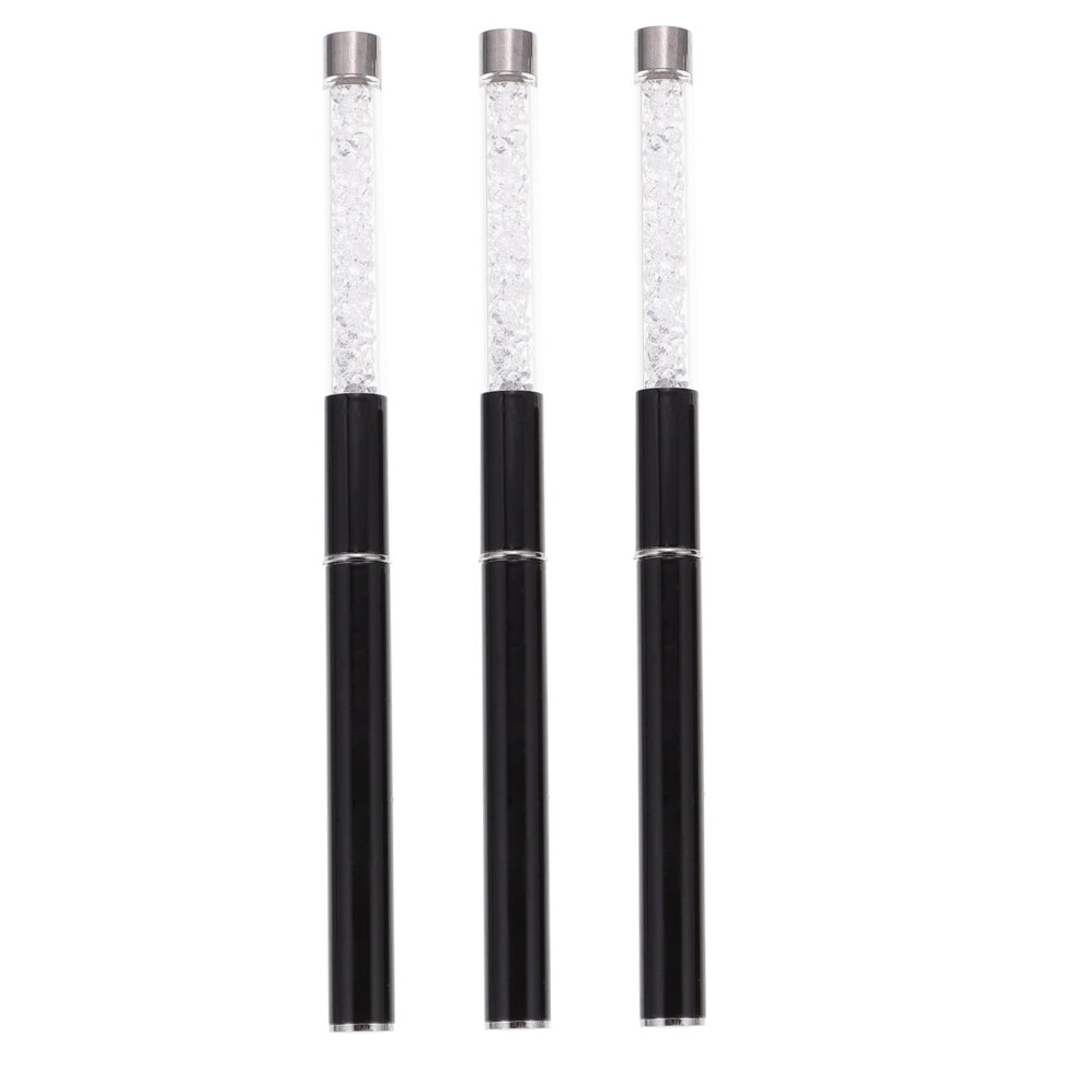 3pcs Nail Art Pen Set with Precision Brush for DIY Manicure and Salon Painting