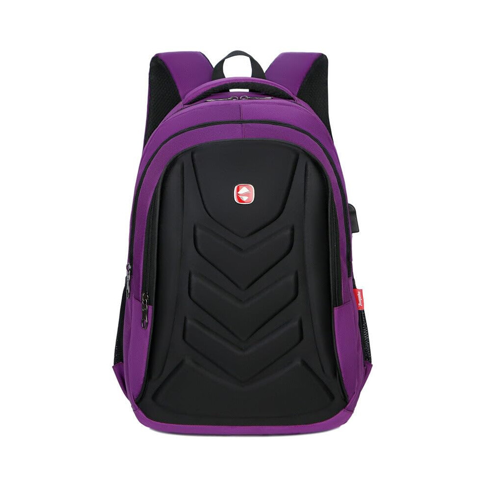 Waterproof Hard Shell Laptop Backpack Unisex College Travel Ready Laptop Compatibility Purple 9044945437003
