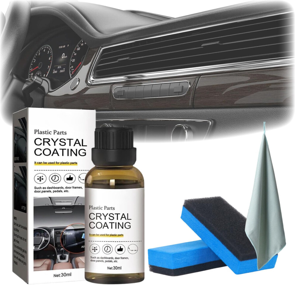 Car Trim Restorer With Uv Protection, Plastic Trim Restoration Coating For Faded Automotive Parts, 1Pcs 9365369459953