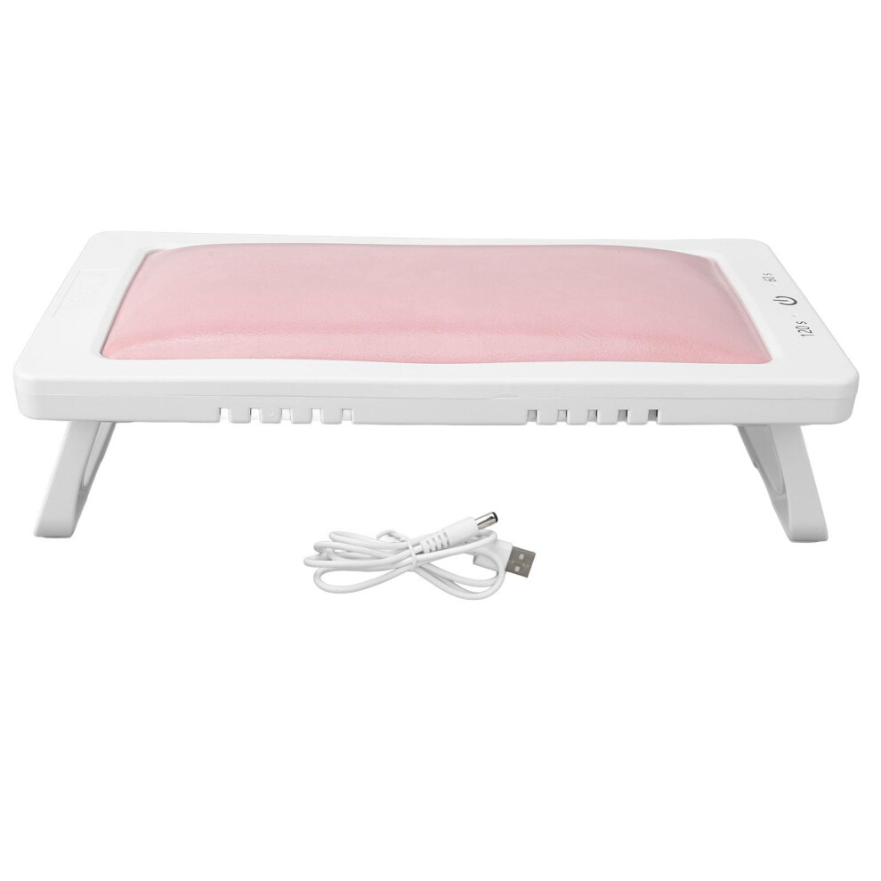 Light/Pink Foldable 88W Uv Led Nail Lamp With 27 Chips And Hand Pillow For Fast Gel Curing