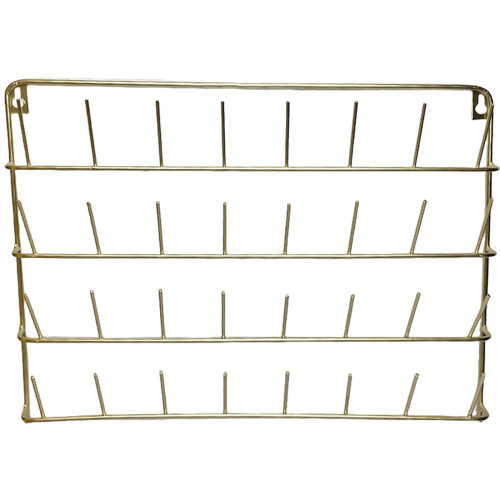Thread Holder for 32 Spools, Iron Sewing Thread Organizer with Hanging Hook, Wall Mounted SpaceSaving Design