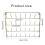 Thread Holder for 32 Spools, Iron Sewing Thread Organizer with Hanging Hook, Wall Mounted SpaceSaving Design 5