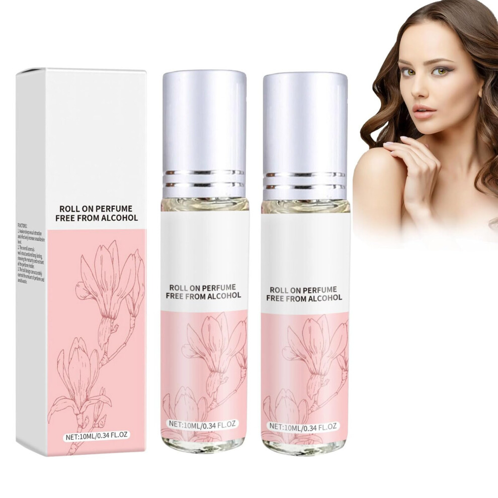 Pheromone Perfume for Women RollOn 2PCS Long Lasting Fragrance Oil Travel Size