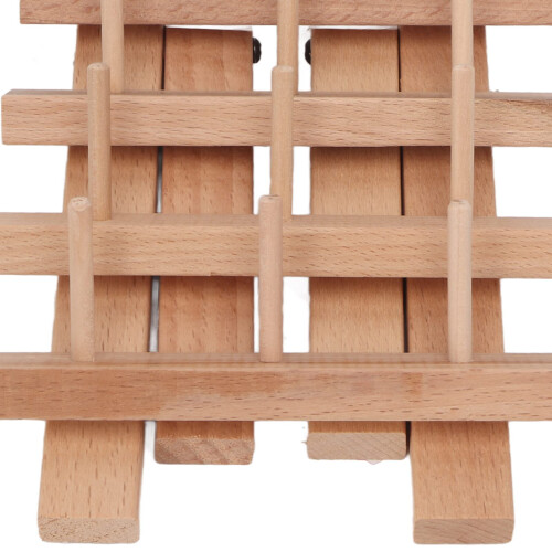 Wooden Thread Holder 12 Spools Beechwood Foldable Sewing Thread Rack for Embroidery and Craft Organization 1