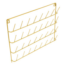 Thread Rack Wall Mounted Iron Organizer for 32 Spools Sewing Thread Holder Display
