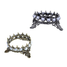 Pearl Crown Nail Art Brush Holder Set, Elegant MultiBrush Organizer for Manicure Table