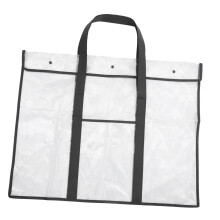 Large Capacity Art Portfolio Bag for Posters and Drawing Boards, Lightweight Black Artist Storage Case