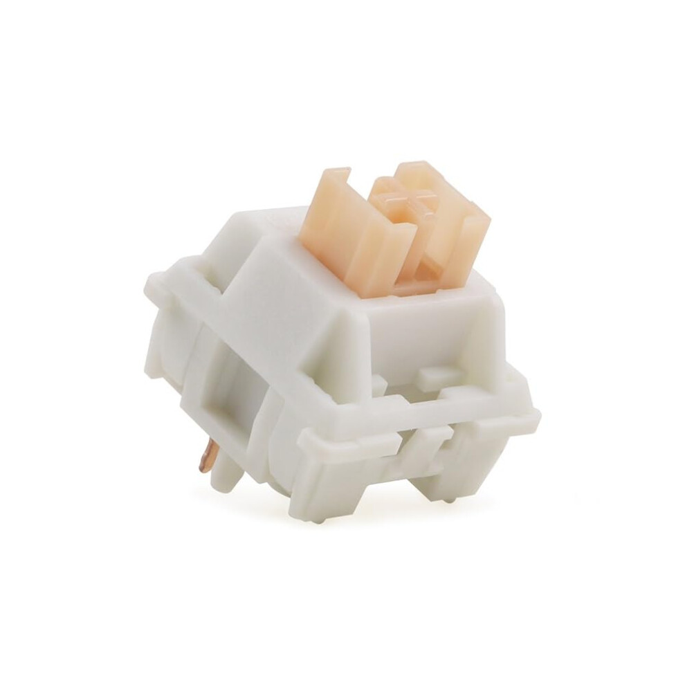 Pro V2 Silent Tactile Mechanical Keyboard Switches 5Pin Prelubed 110Pcs Cream/Yellow 9164114252463