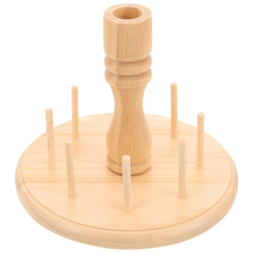 Wooden Spool Thread Holder Rack for Sewing and Embroidery, Tangle MultiSpool Organizer