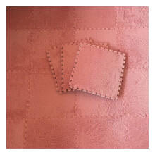 16pcs Plush Foam Floor Mats 12x12 Soft Interlocking Tiles Warm Insulating Puzzle Play for Kids Room