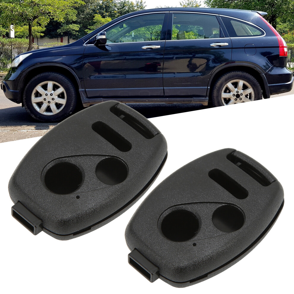 2Pcs Car Key Fob Cover For Crv 2007-2013 Plastic Shell Replacement 8751382323486