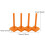 Bobbin Holder Thread Organizer for Quilting, Compact Tangle Storage, Universal and Durable Orange 2