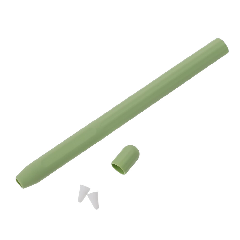 Stylus Pen Silicone Cover With Antislip Ergonomic Grip, Carrot Shape Protective Sleeve For Apple Pencil Green 9044945118025