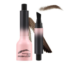 Eyebrow Brush and Waterproof Eyebrow Gel Set with Precision Angled Brush for Long Lasting Brows