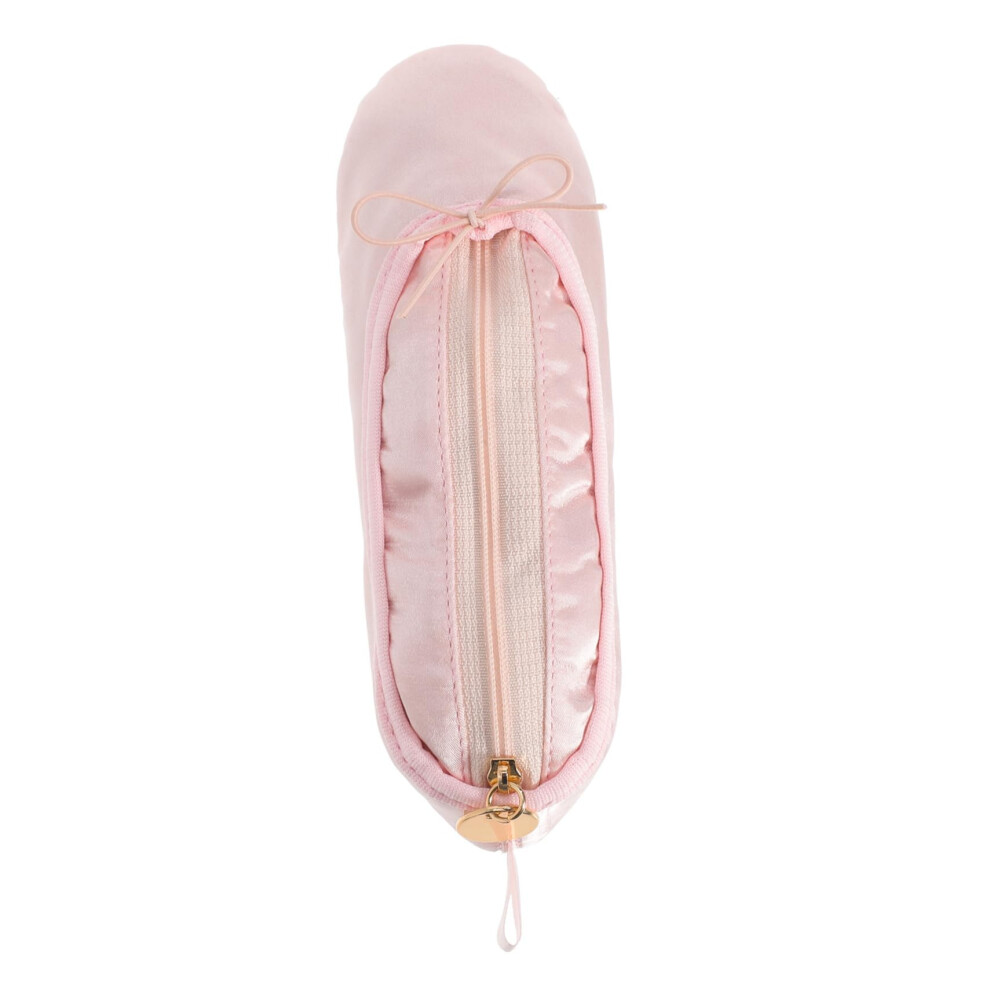 Ballet Shoe Pencil Case Fabric Pen Pouch for Dancers Makeup Bag Organizer for Girls Women