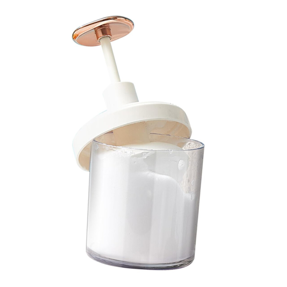 White Foaming Face Wash Bottle With Rich Foam Creation, Manual Facial Cleansing Foam Maker For Travel